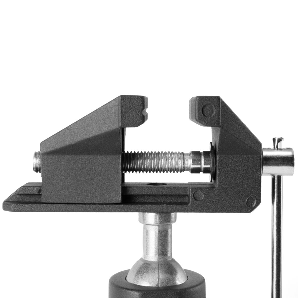 STAHLWERK TS-50 ST Stabiler Tischschraubstock mit Kugelgelenk einsetzbar im Modellbau für Werkstücke aus Metall, Holz und Kunststoff